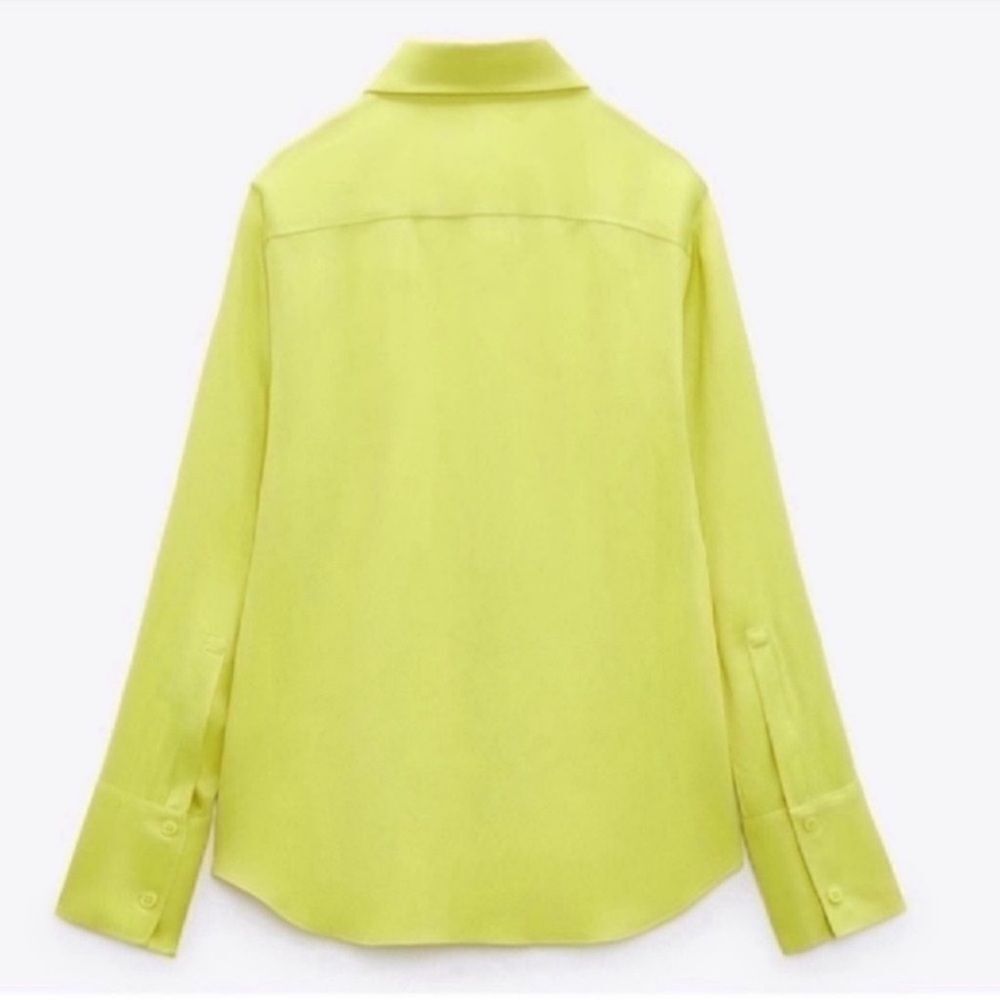 NWT SATIN EFFECT SHIRT Size XS - Picture 12 of 16